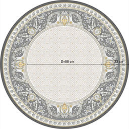 Скатерть Этель Classic style d=150см +/-3см, 100% хл, саржа 190 гр/м2  фото 13