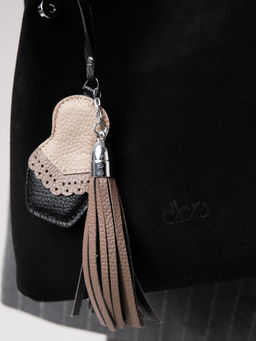 Замшевая сумка с матрешкой Vasilisa DBR 31210 черный фото 10