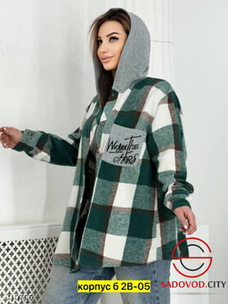 Рубашка женская с капюшоном