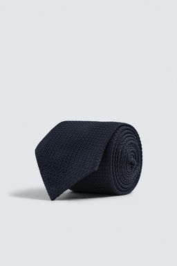 CORBATA ESTRUCTURA 100%SEDA AARON LEVINE X ZARA / Marino  фото 2