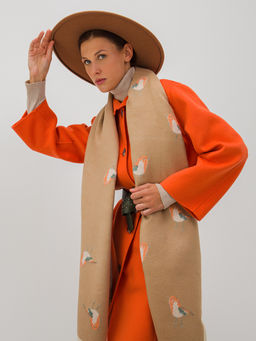 В составе шерсть! Палантин женский