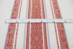 Холст полотенечный жаккард Вышивка цв.красный, ш.0.5м, лен-30%, хлопок-70%, 210гр/м.кв - Купава фото 2