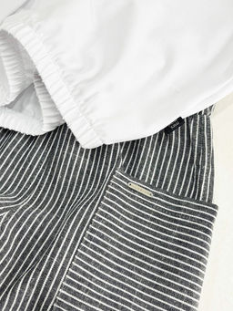 Комплект лонгслив с брюками 22-0077|7973 белый|серый - Mini maxi фото 3