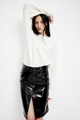 Jersey en punto trenzado