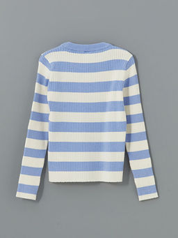 Bisiklet Yaka K?z ?ocuk Triko Kazak - Waikiki фото 2