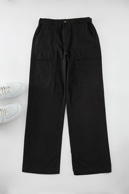 TRENDYOL MAN Limited Edition Siyah Straight Fit Cep Detayl? Pantolon TMNAW25PL00018 - Trendyolmilla фото 4