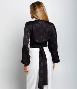 Блуза #КТ5138, чёрный