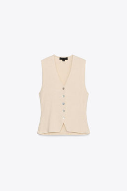 KNIT WAISTCOAT TOP - Zara фото 6
