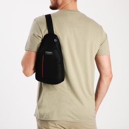 Сумка слинг мужская из текстиля, цвет чёрный - Simaland фото 7