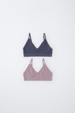 8-14 YEARS/ TWO-PACK OF WAFFLE TEXTURE TOPS