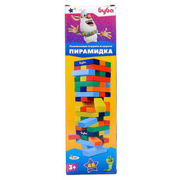 Настольная игра пирамидка деревянная башня «Буба»