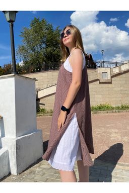 Платье, свободный крой 100% лен - Новый лен фото 2