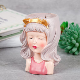 Кашпо 8,5х6х12 см Девушки / WN39 /уп 12/96/ цветное - Галеонтрейд фото 3