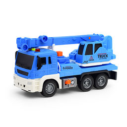 Машина "Кран" 1:16 (свет, звук) в коробке (цвет синий)