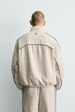 CAZADORA BOXY FIT ESTRUCTURA VIVOS CONTRASTE / Crudo - Zara фото 3