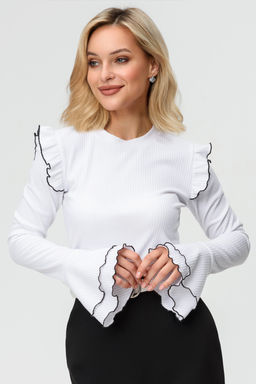 Блузка женская 4222/02/Белый - Rise фото 4