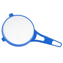 Сито пластмассовое Колорит д14,5см, h6,5см, с ручкой, 2 держателя, цвета в ассортименте: зеленый, красный, синий, желтый (28х14,5х6,5см) (Китай) - Домашняя Мода фото 2