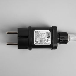 Гирлянда Нить 200 м роса, IP44, серебристая нить, 2000 LED, свечение мульти, 36 В - Luazon lighting фото 5