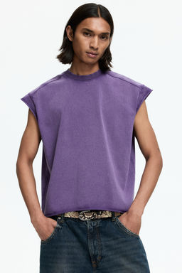 Camiseta sin mangas boxy Oversized Fit - H&m фото 5