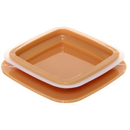 Банка для продуктов пластиковая "BAMBOO" 1200мл квадратная