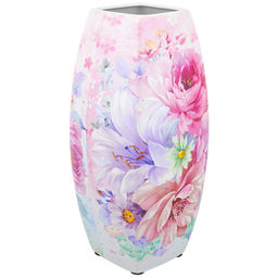 Ваза 2,2 л 11,5*11,5*26 см "Акварель" квадрат NEW BONE CHINA