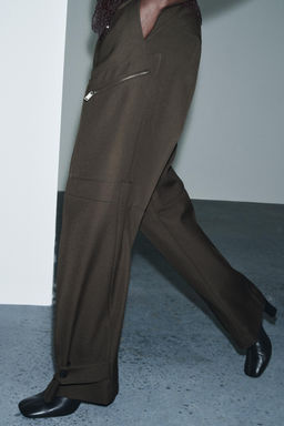 ZW COLLECTION LIMITED EDITION CARGO TROUSERS WITH ZIP