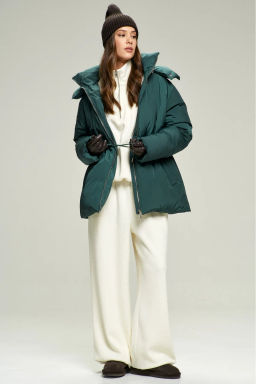 Пуховик на кулиске Pine Green - Erist store фото 3