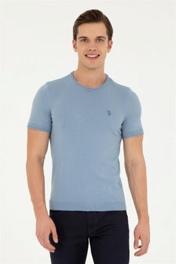 Мужской свитер цвета индиго - U.s. polo assn фото 3