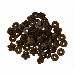 Кнопка Micron POM-12 FL/500 Кнопки пластиковые пластик d 12 мм 500 шт. № 015 коричневый