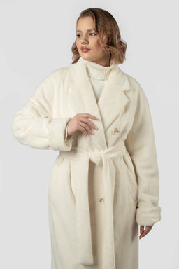 01-12078 Пальто женское демисезонное (пояс) - El podio фото 5