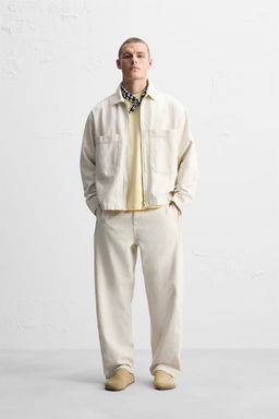 RELAXED FIT COTTON AND HEMP JEANS