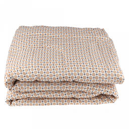 Одеяло 1,5 спальное "Виши" беж 145х210см, теплое, наполнитель 300г/м2 - файбер высшего сорта, чехол бязь "Комфорт" 121г/м2 (хлопок 100%), стеганое, упаковка "Компакт" пакет ПВХ, еврослот, д25х55см/1кг, "Домашняя мода" (Россия)
