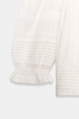 BLUSA ROM?NTICA ZW COLLECTION / Crudo - Zara фото 6