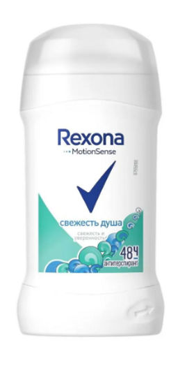 РЕКСОНА део-стик жен Свежесть душа 40мл