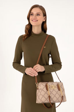 Женская бежевая сумка Неожиданная скидка в корзине