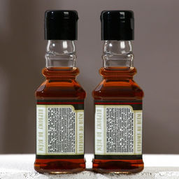 Подарочный набор косметики «На удачу», гель для душа и шампунь для волос во флаконах виски, 2×100 мл, Чистое счастье