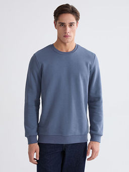 Bisiklet Yaka Erkek Sweatshirt