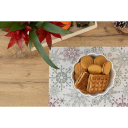 Салфетки сервировочные на стол Доляна «Новый Год», 4 шт., 45×30 см, бежевые