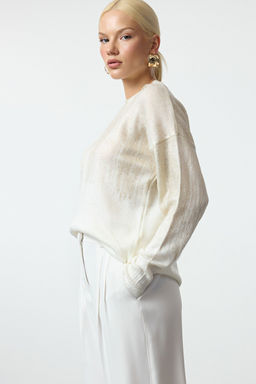 Antrasit Yumusak Dokulu Basic Triko Kazak TWOAW25KZ00300 - Trendyolmilla фото 6