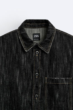 DOKULU DENIM GOMLEK - Zara фото 8