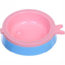 Цена за 3 шт. Миска пластиковая "Рыба моей мечты" 15*4см цвет розово-голубой/180мл