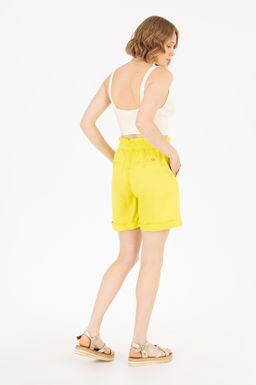 U. S. Polo Assn Женские неоново-желтые тканые бермуды-капри Неожиданная скидка в корзине - U.s. polo assn фото 18