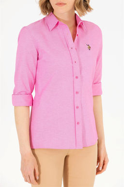 Рубашка женская розовая Uzunkol Basic - U.s. polo assn фото 13
