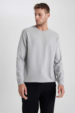 Базовая толстовка Comfort Fit - Defacto фото 8