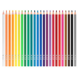 Лео Играй Карандаши цветные пластиковые трехгранные LPPCP-24 заточенный 24 цв - Vista-artista фото 5