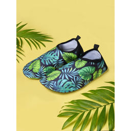 Коралловые тапочки аквашузы Зелёные листья