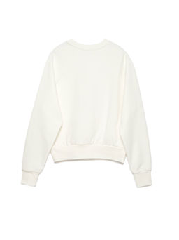 CONTE Белый свитшот из ультрамягкого хлопка LD 1106 off-white