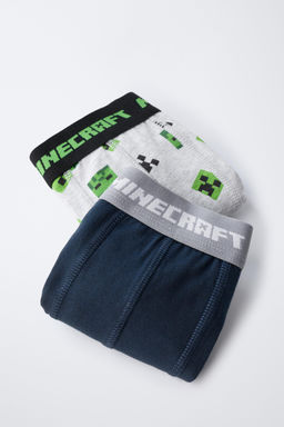 AGES 6-14 / PACK OF TWO MINECRAFT BOXER SHORTS MOJANG AB.