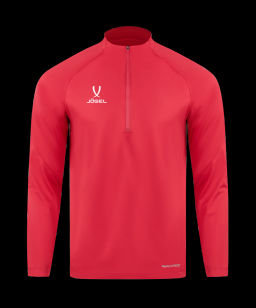Джемпер ветрозащитный JOGEL PREMIER PerFormPROOF 1/4 Zip Wind Top, красный  фото 3