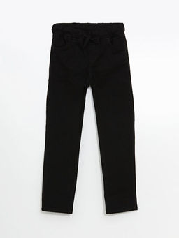 Beli Lastikli Erkek ?ocuk Okul Pantolonu